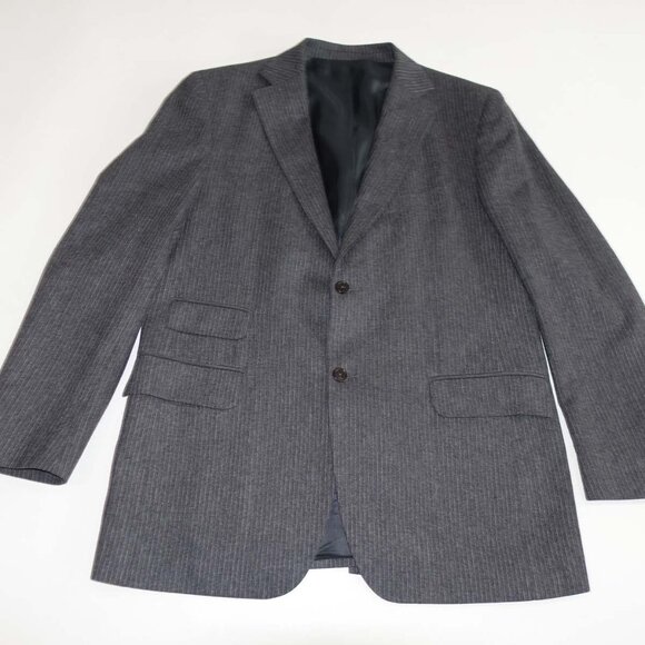 Massimo Dutti Men's 2 Button Suit Size 44 Regular 38 x 33 Charcoal Gray Wool 44R - Picture 8 of 16